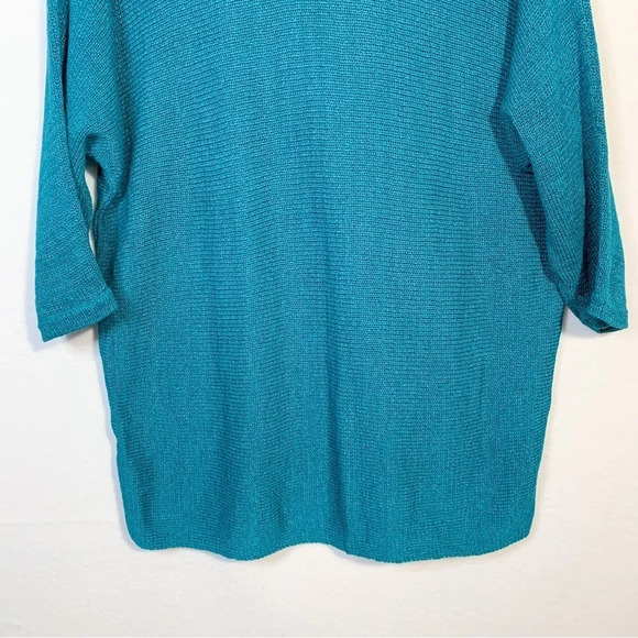 Chico’s Teal Lightweight Knit Sweater Tunic - Picture 4 of 6
